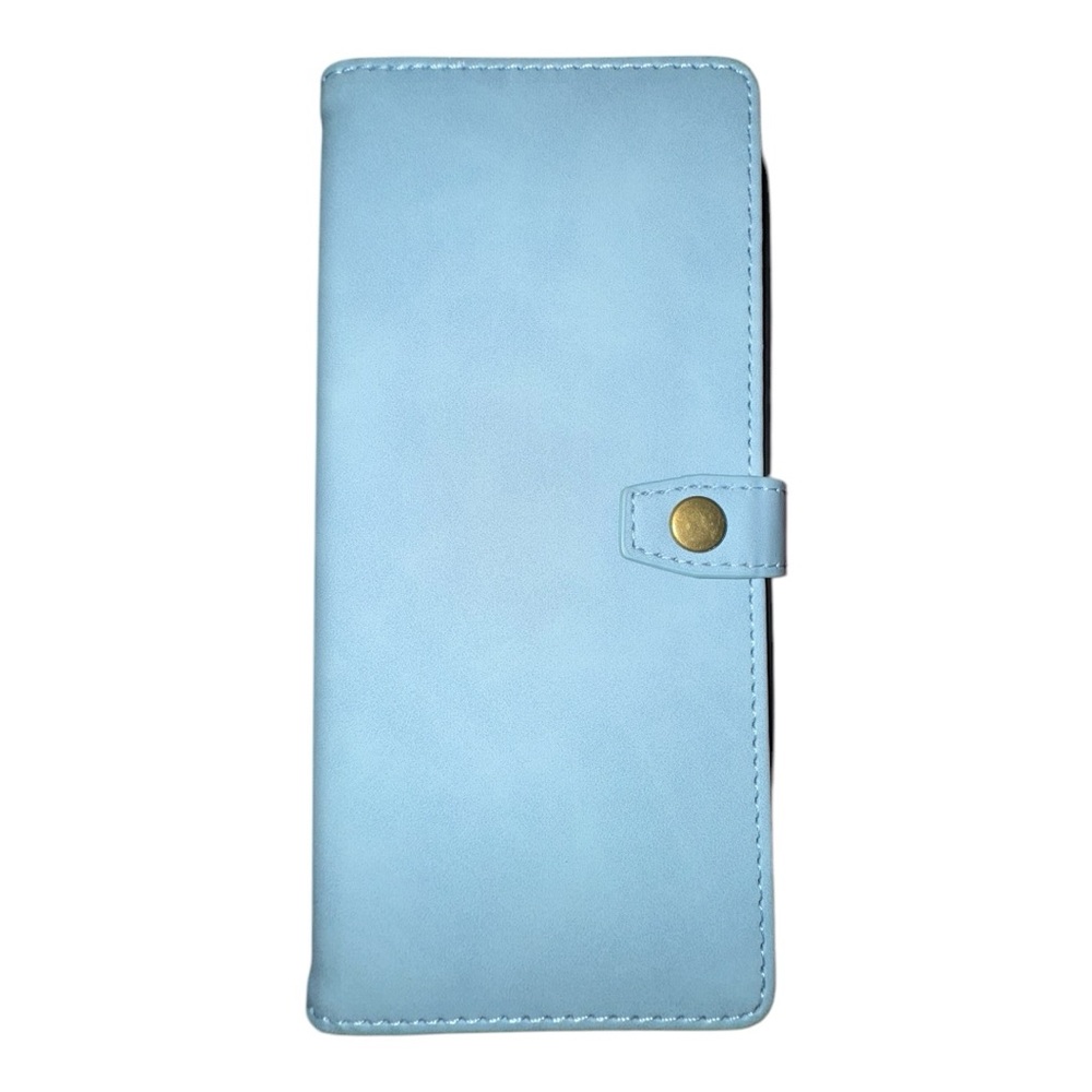 Light Blue Wallet Phone Case Card Holder Flip Cover | NWOT